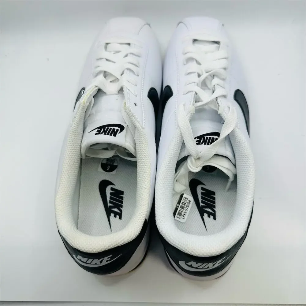Nike Cortez Sneakers White/Black Classic Retro Low Top | Men's Size 9 | NWOB